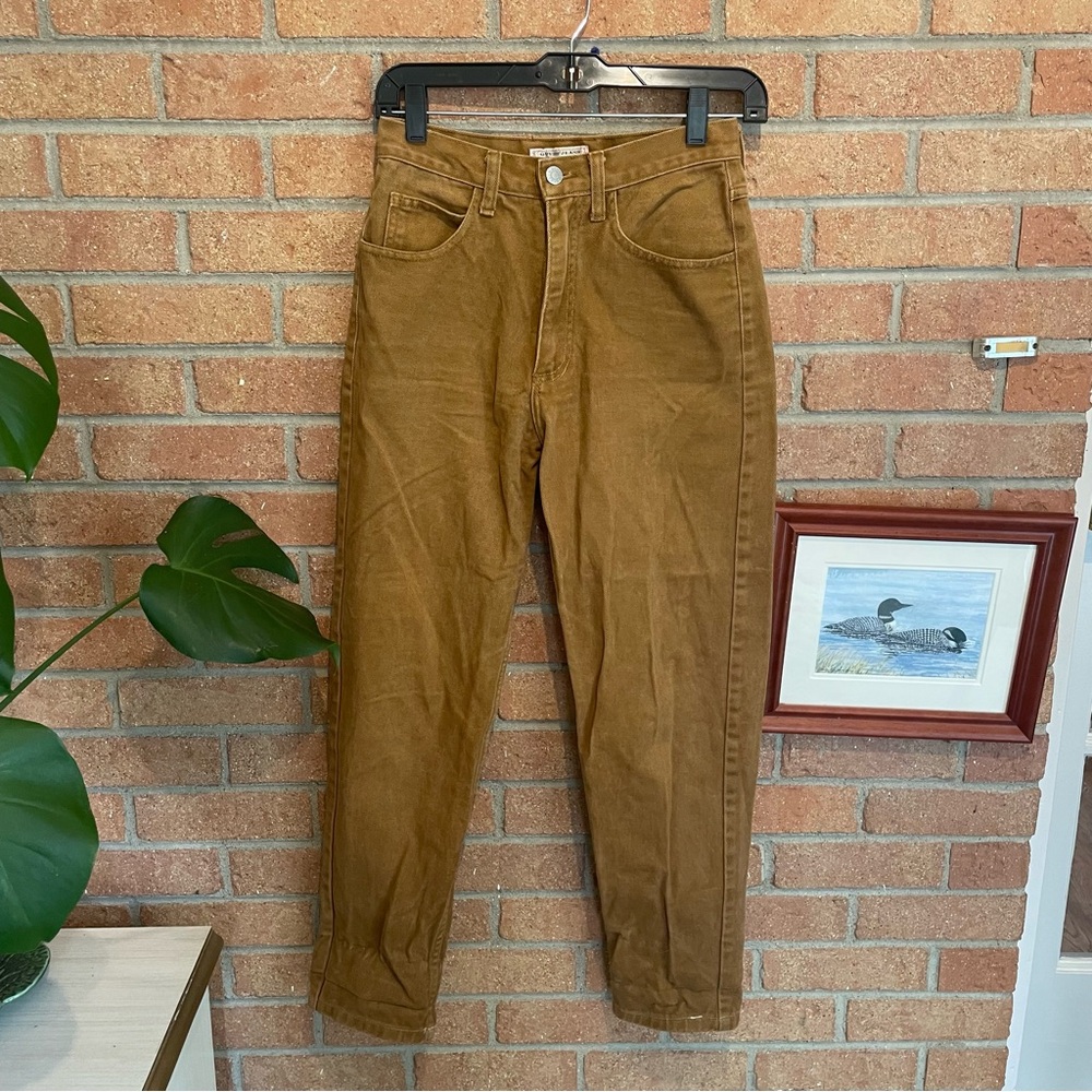 Vintage Guess Brown Tan Denim High Rise Jeans Size 28